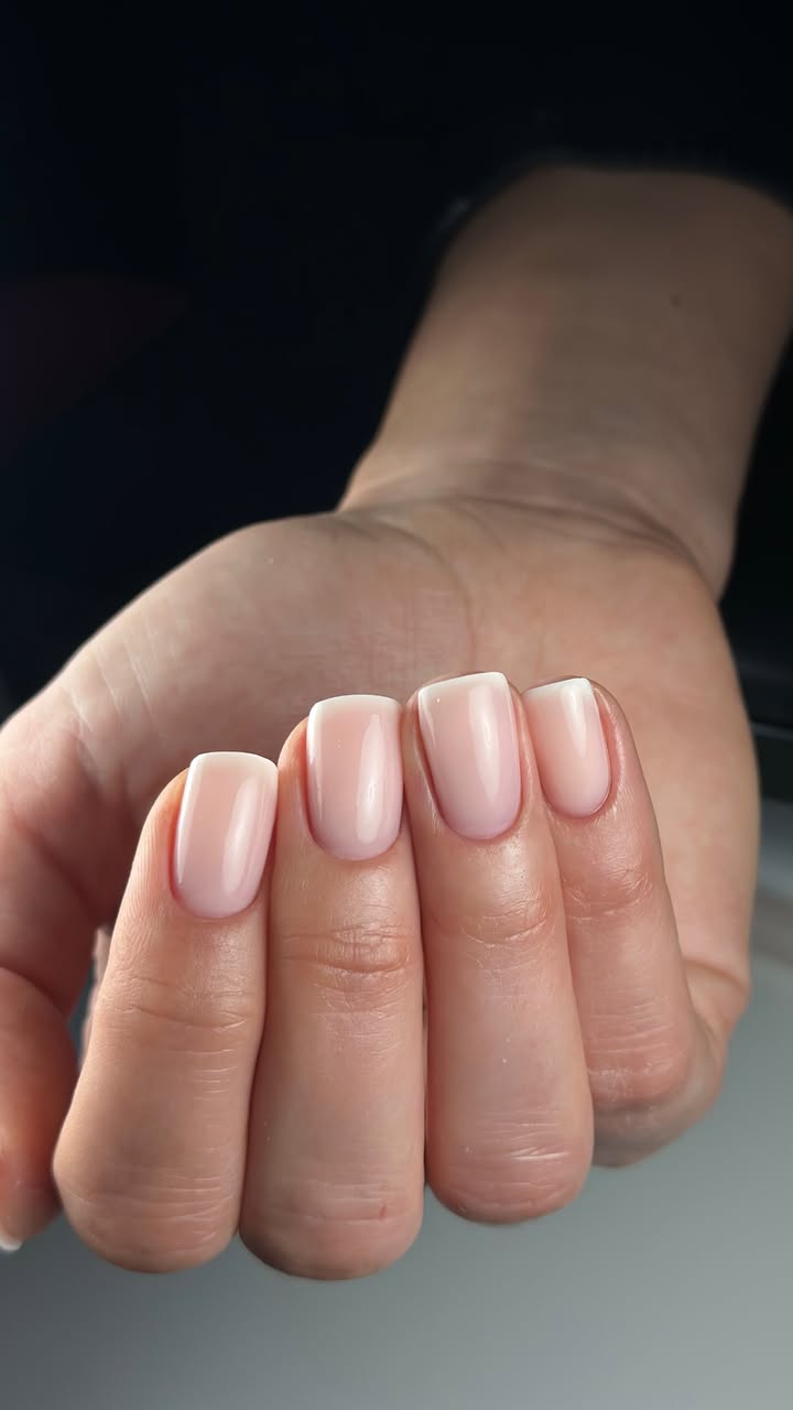 russian manicure nails result