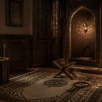 islamic-prayer-rug-tasbih-warm-light.